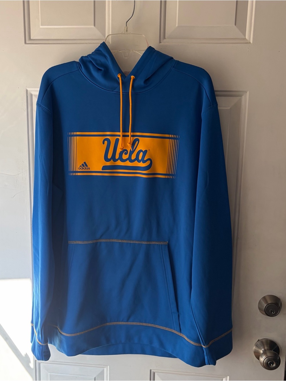 Adidas UCLA Bruins Climawarm Blue Pullover Hoodie Men's XL